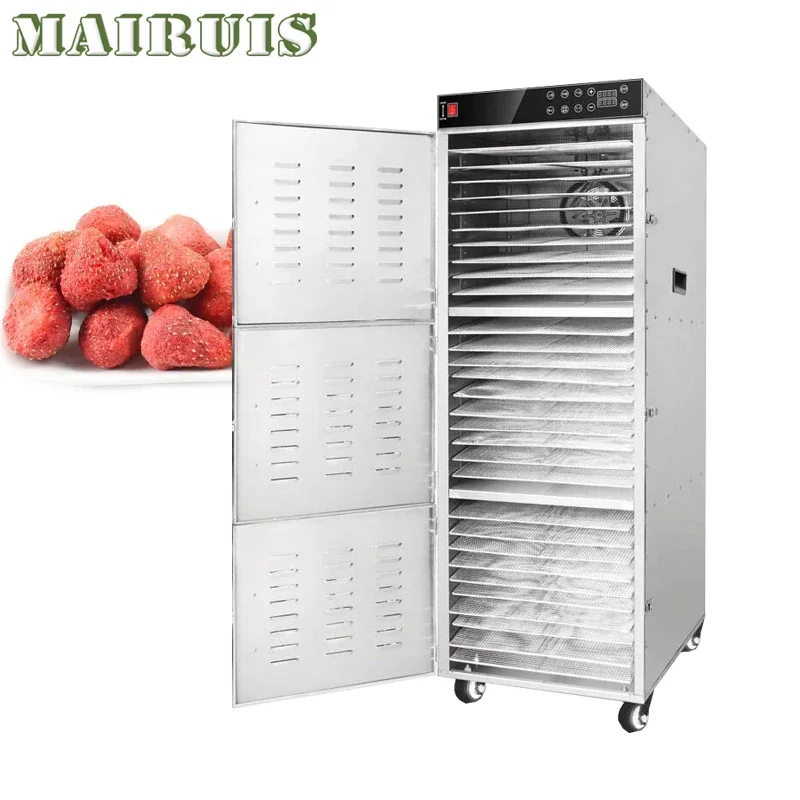 220V Vegetables Dry Fruit Machine Food Dehydration Dryer Commercial Stainless Steel  Pet Snacks Dryer