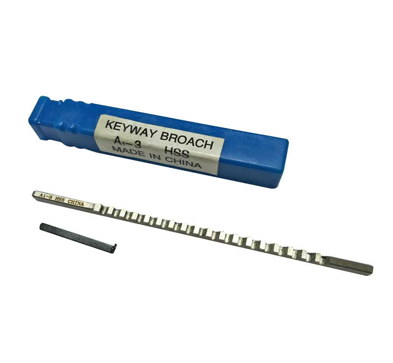 

Brand New 3mm A Push-Type Keyway Broach Metric Sized with Shim High Speed Steel Cutting Tool knife for CNC Machine