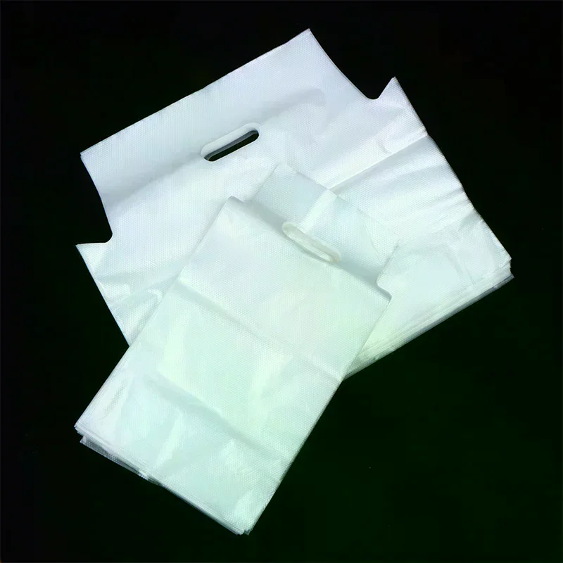 Clear Plastic Packaging Bag Single/Double Cup Coffee Take-away Bags Milk Tea Beverage Storage Bags Tote Carrier Pouches 100Pcs