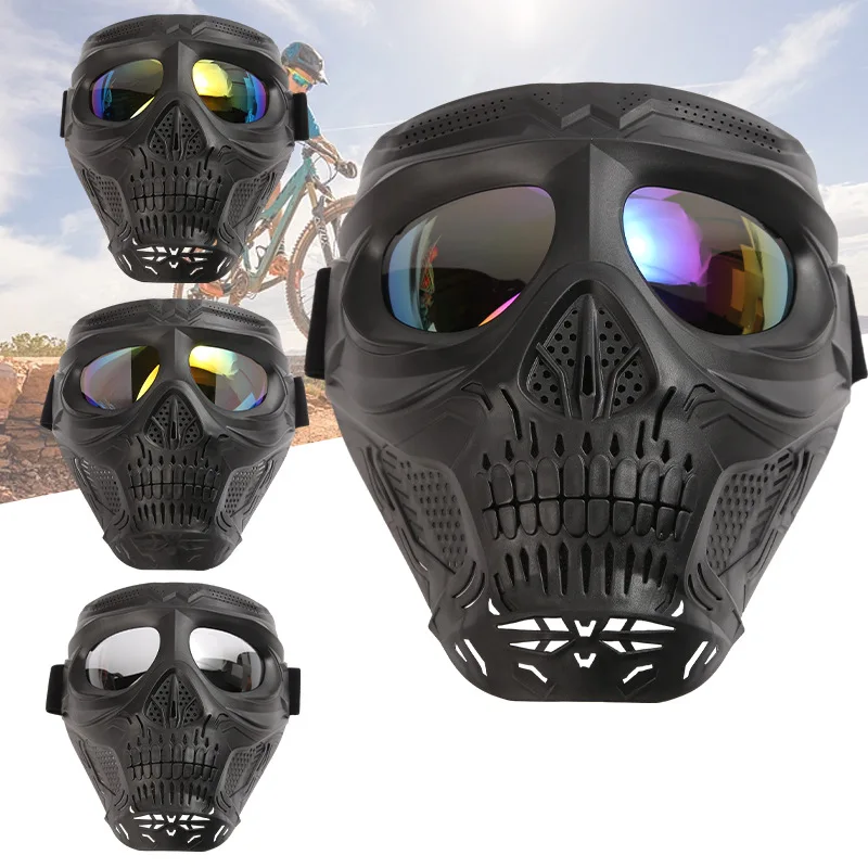 

Motorcycle Goggles Mask, Windproof Dustproof Anti-Fog, Anti-Impact UV400 for Off-Road Riding Skiing, Tactical Safety Glasses