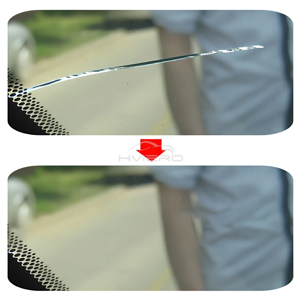 طقم تصليح شقوق الزجاج الأمامي السائل أداة إصلاح السيارات إزالة سريعة وكيل تخفيض السائل ملحقات لاصقة غير أثر