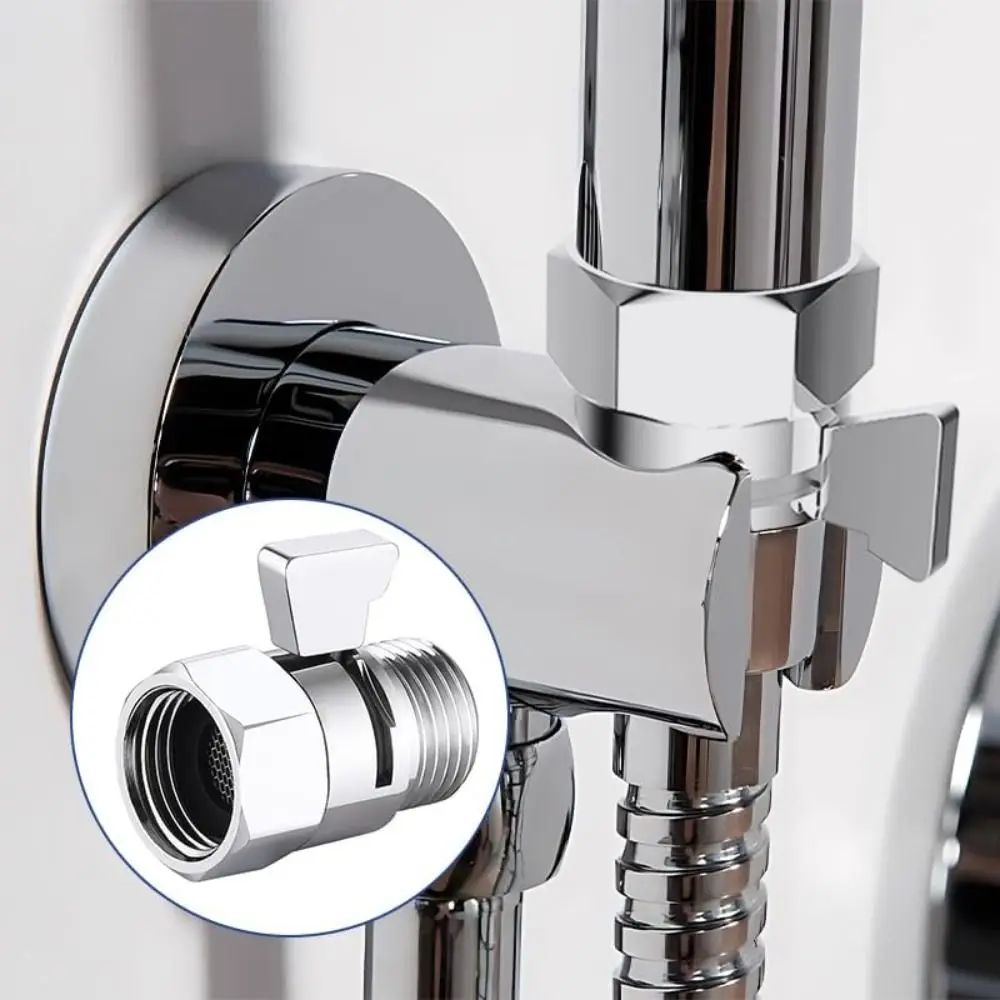 صمام التحكم في تدفق الدش النحاسي أنثى ذكر صمام دش سريع الفتح صمام إيقاف G1/2 صمامات التحكم في تدفق المياه