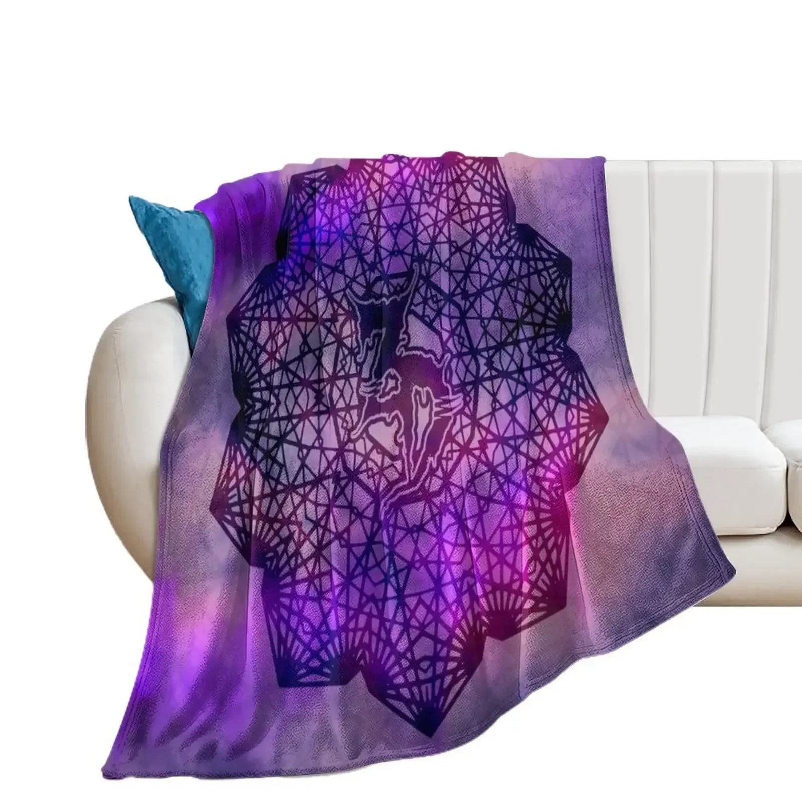 

Zeds Dead Mandala Purple Throw Blanket Bed covers Beautifuls Blankets