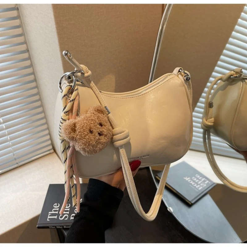 حقيبة كروس نسائية متعددة الاستخدامات، حقيبة كتف واسعة، طراز أنيق وبسيط، متين للاستخدام اليومي #5