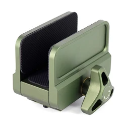 Lightweight Rifle Saddle Clamp, descanso de tiro portátil, cabeça estreita do tripé de alumínio, 3 almofadas para bestas, Airgun, espingarda, verde