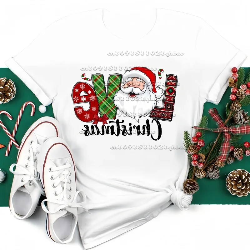 

New Christmas Elements 3D Printed Unisex Casual Versatile Quick Drying Top Trendy