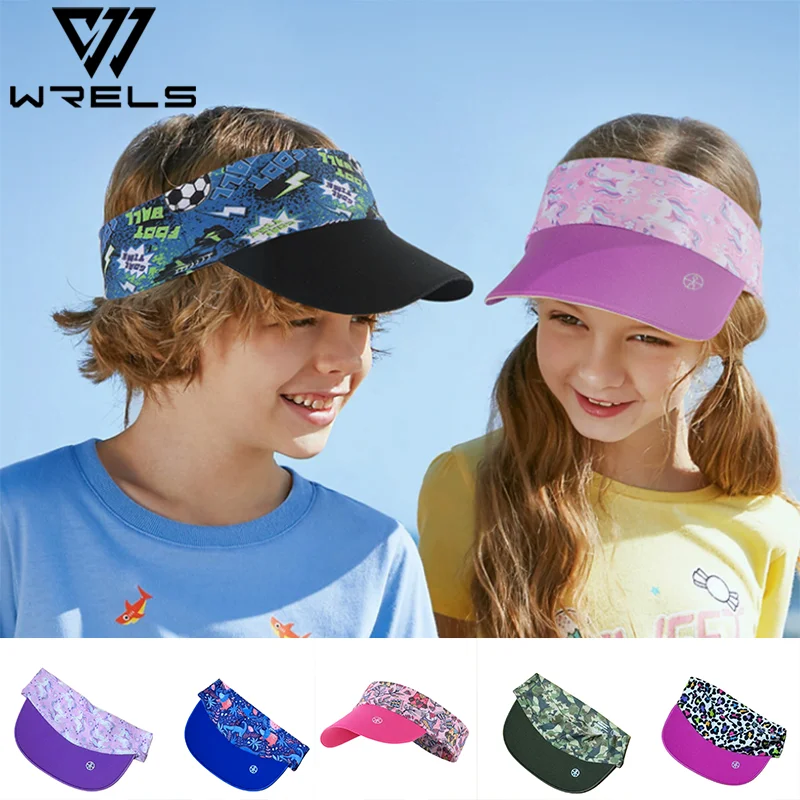 

Glolf Sun Caps Print Empty Top Foldable Lightweight Cycling Running Visor Caps UPF50+ UV Protection Quick Dry Breathable Caps