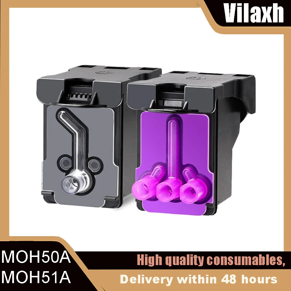 Compatible GT52 GT51 MOH50A MOH51A Print Head For HP 5810 5820 GT5810 GT5820 Ink Tank 310 315 318 319 410 415 418 419 Printhead view 2