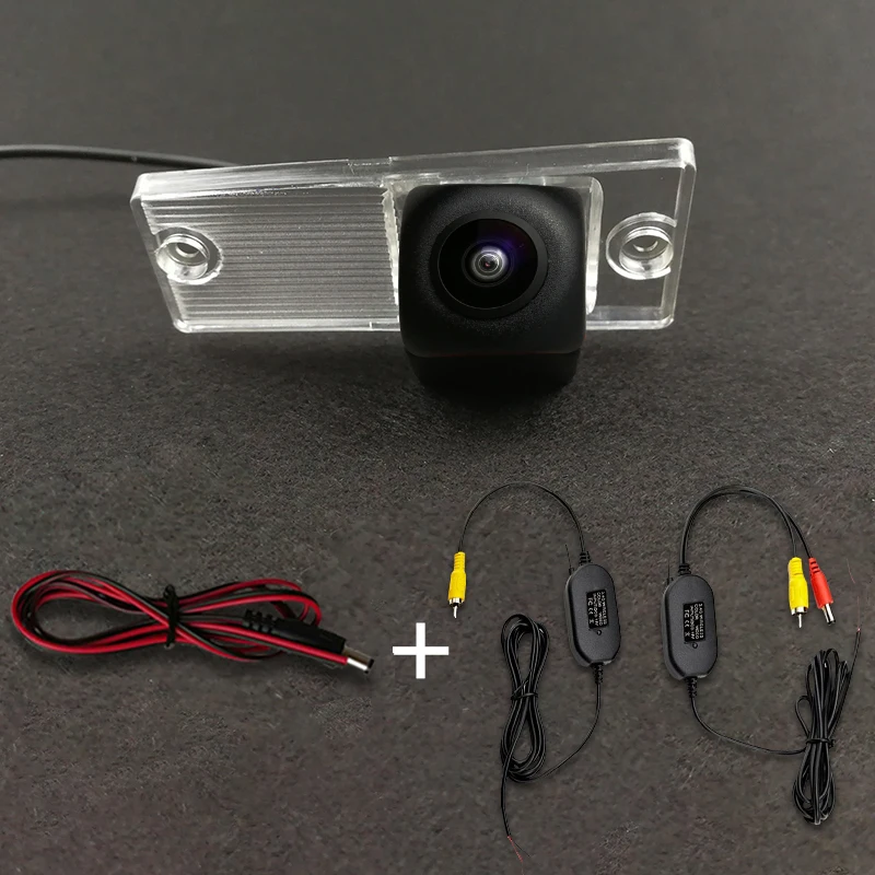 HD Wireless Car CCD Rear Camera Fisheye 8 12 led dynamic Night Vision bracket For Kia Cerato RIO 2003 - 2007 2008 2009 2010 2012