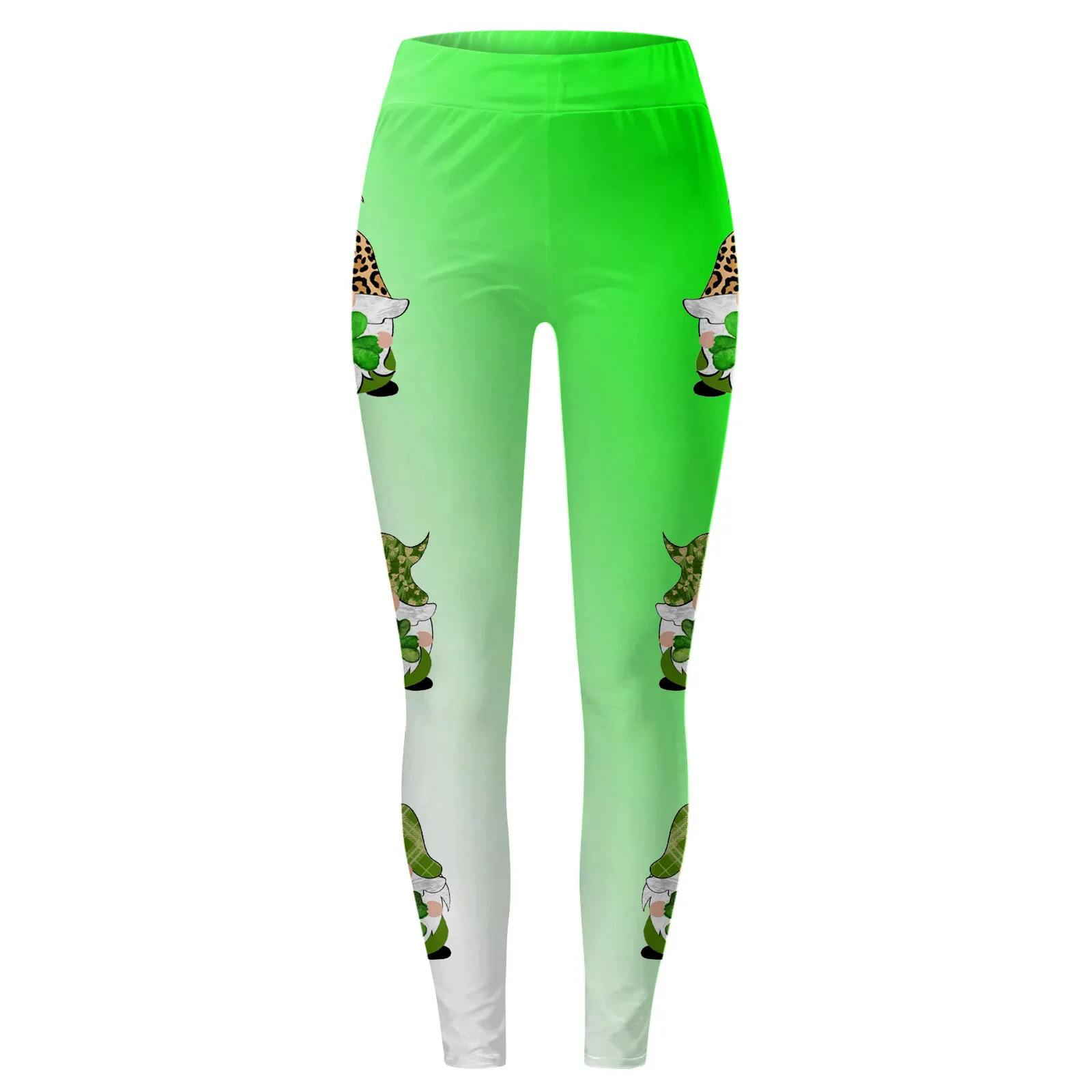 Casual St Patricks Day Leggings donna Butt Lifting pantaloni Legging Sexy Yoga Gym Workout collant Pantalones pantaloni attillati elastici