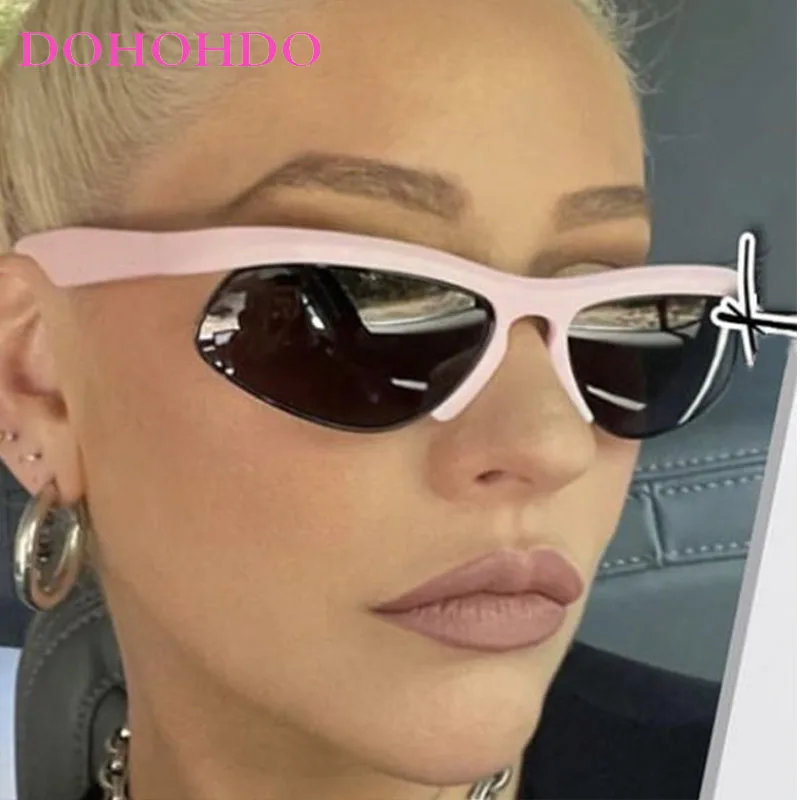 Steam Punk Y2K Half Frame Women Sun Glasses Luxury Brand Designer Men Sunglass Street Photography Summer Travel Eyewear UV400
