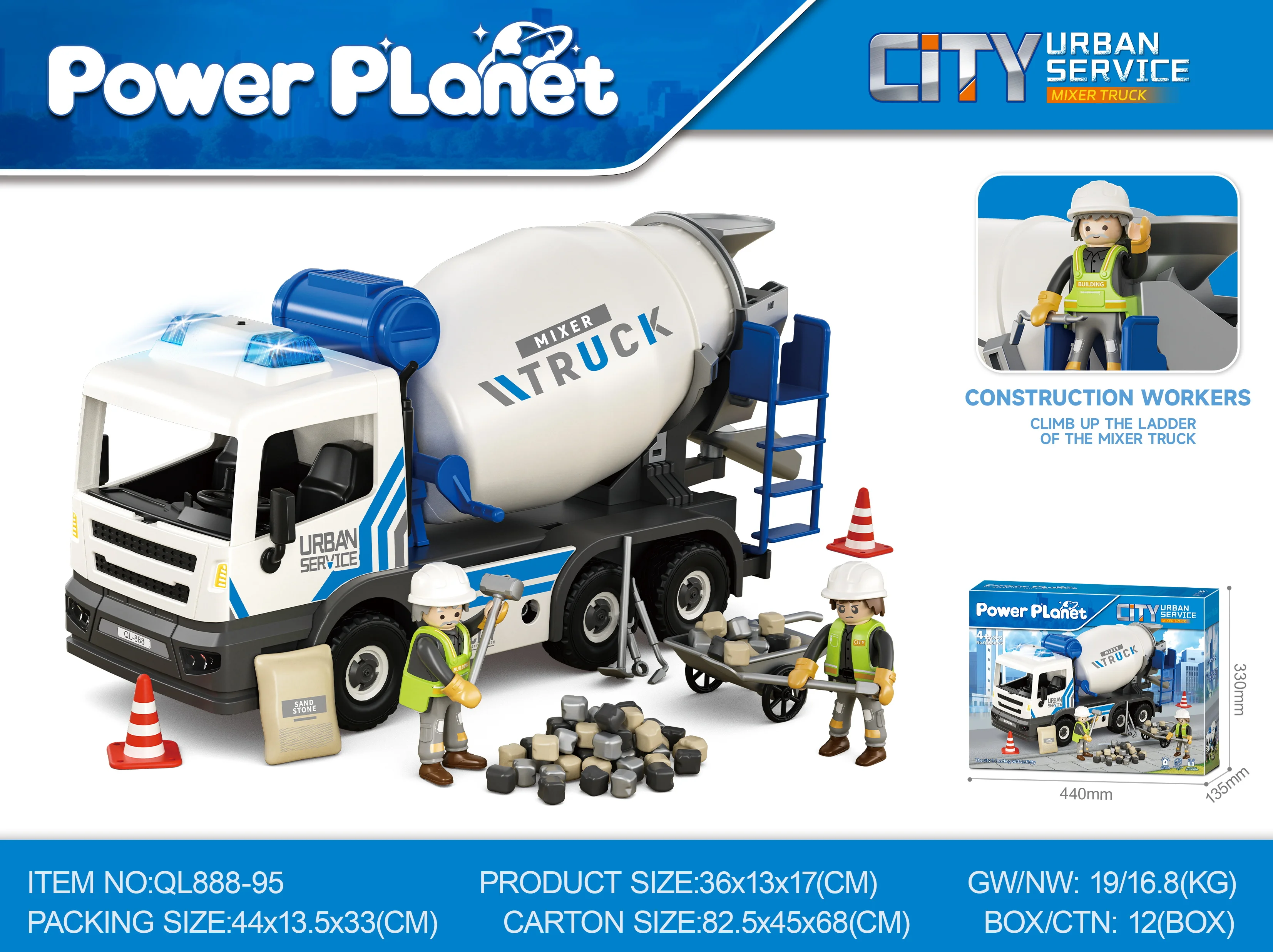 

Power Planet City Building Block Garbage Dump Truck Tanker Car Cargo Freight Truck Engineering Vehicle Modern Model Brick