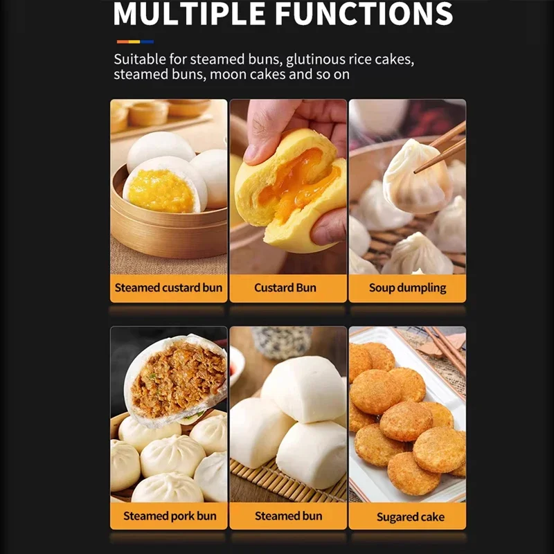 Desktop Automatic Small Bun Maker Machine, New Version, Produces Xiaolongbao, Soup Dumplings & Large Canteen Steamed Buns
