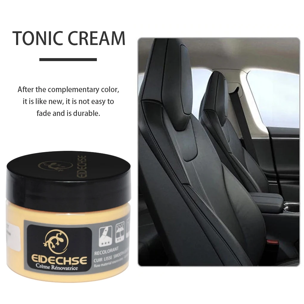 Leather Restore Cream 50ml Repair Gel Filler House Clothes Armchair Shoe Luggage Box Blanket Repairing Paste Beige