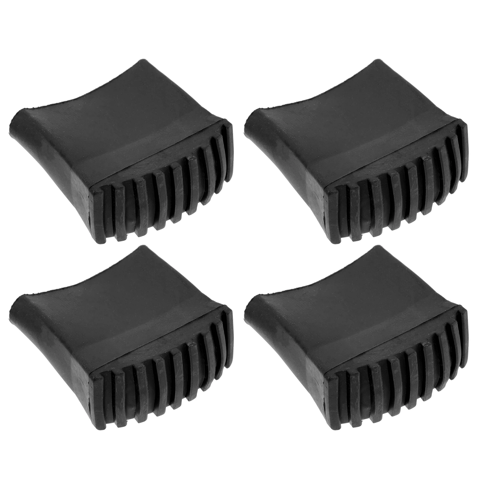 

4pcs Ladder Foot Cover Rubber Cushion Pad Protector for Floor Wood Tile Carpet Wear Resisting Durable Skid Proof Sound