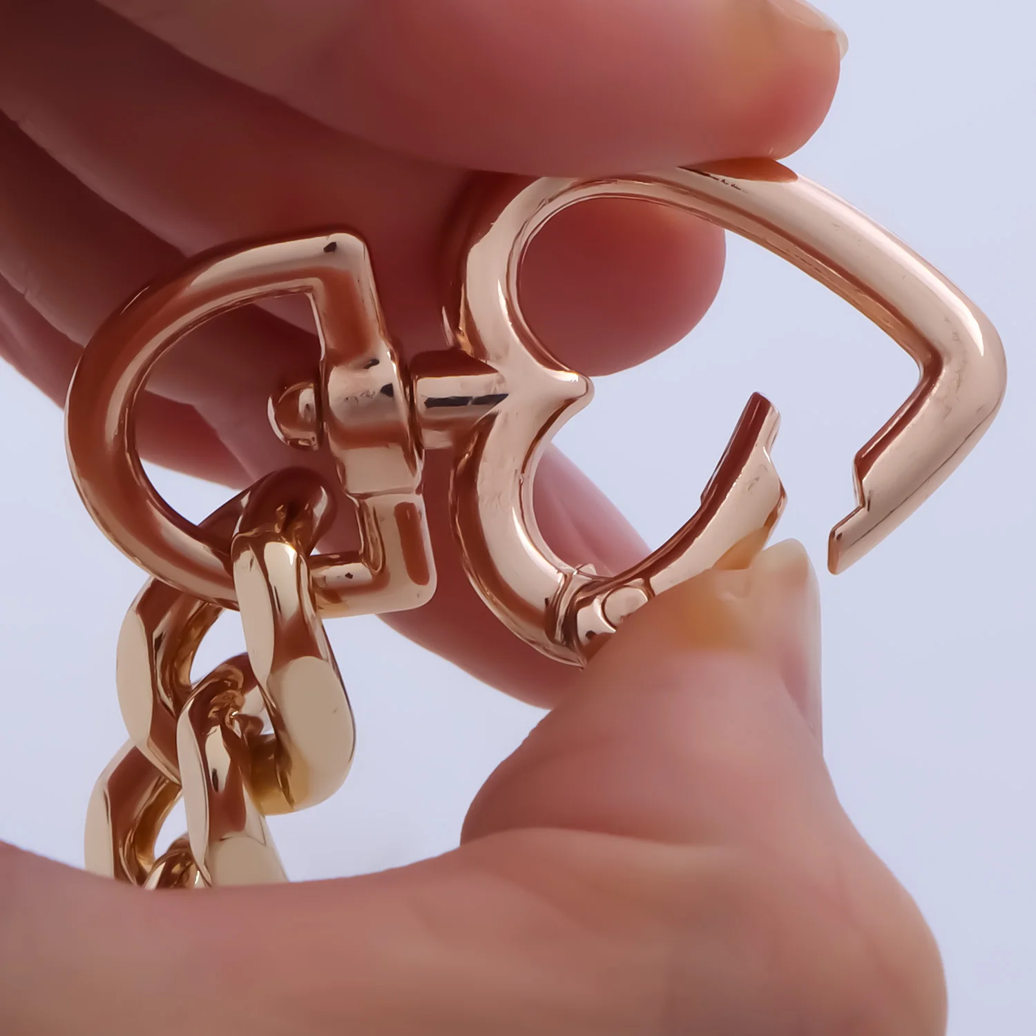 سلسلة محفظة معدنية على شكل قلب، حزام سلسلة موسع لسحر الإكسسوارات، حزام حقائب الكتف المطول #5