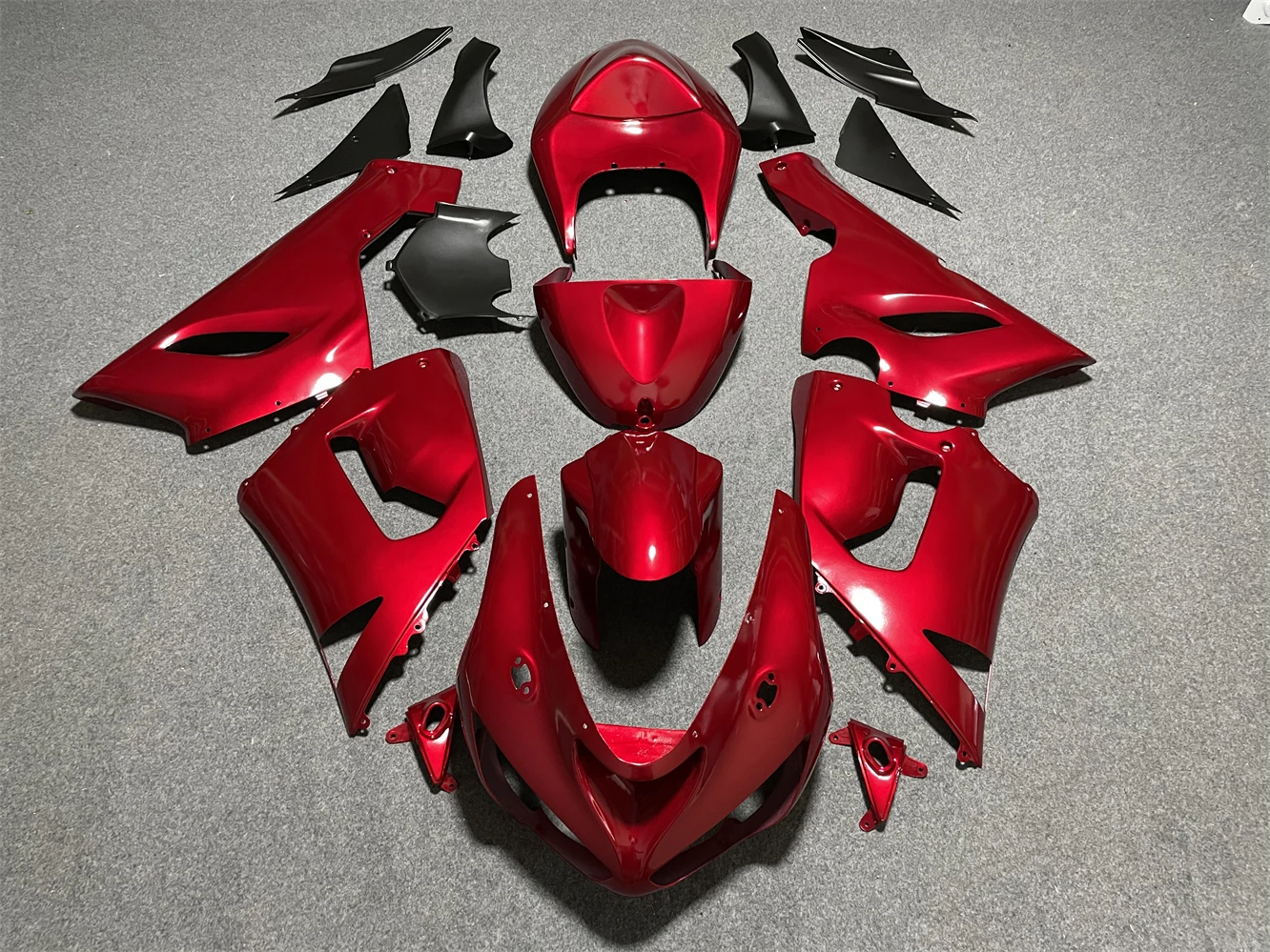 

Motorcycle Fairing Suitable for Kawasaki ZX-6R 05-06 Year 636 6R 2005 2006 Fairing Red