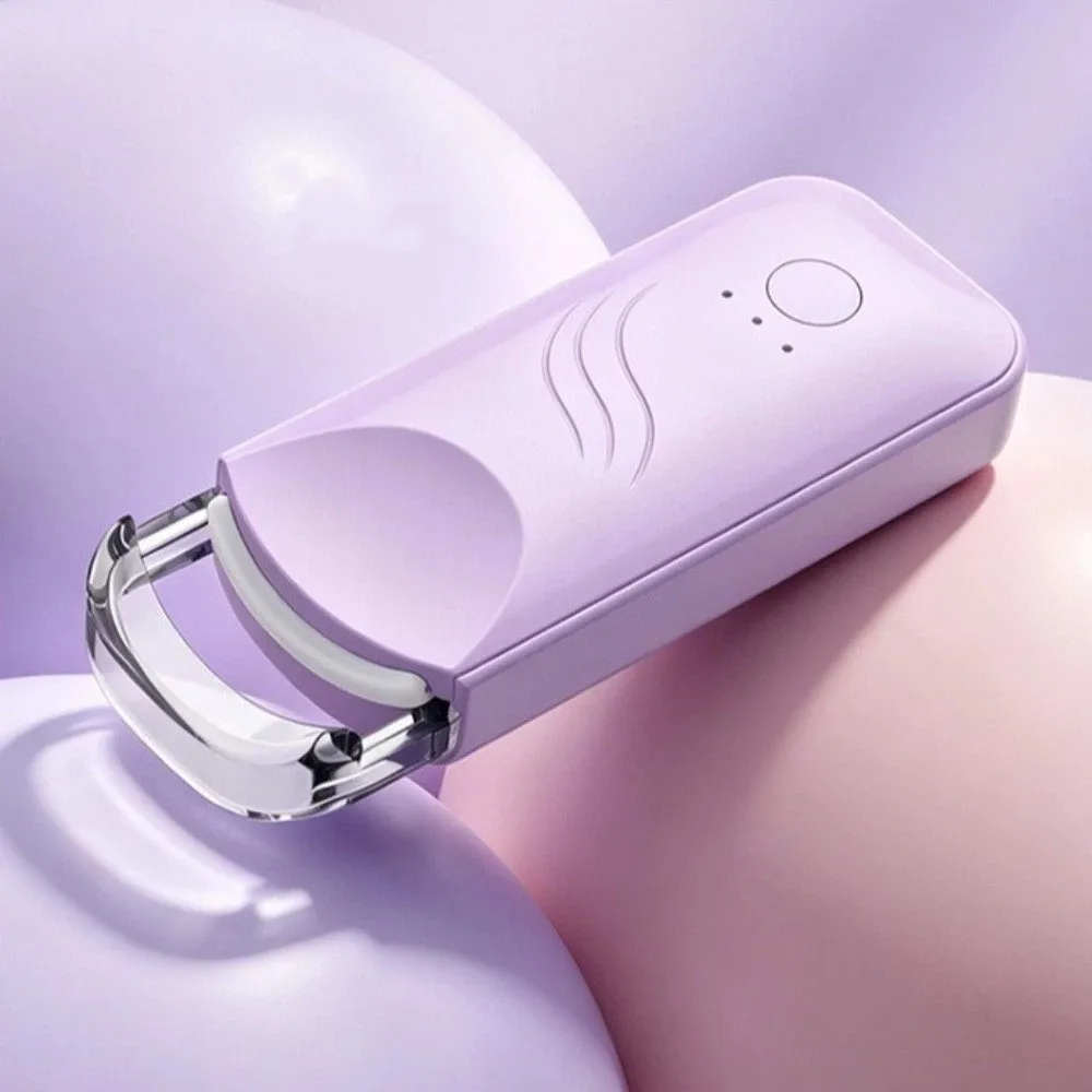 Quick Heating Electric Eyelash Curler Handheld Long Lasting Rechargeable Eyelash Curler USB Charging Simple Control