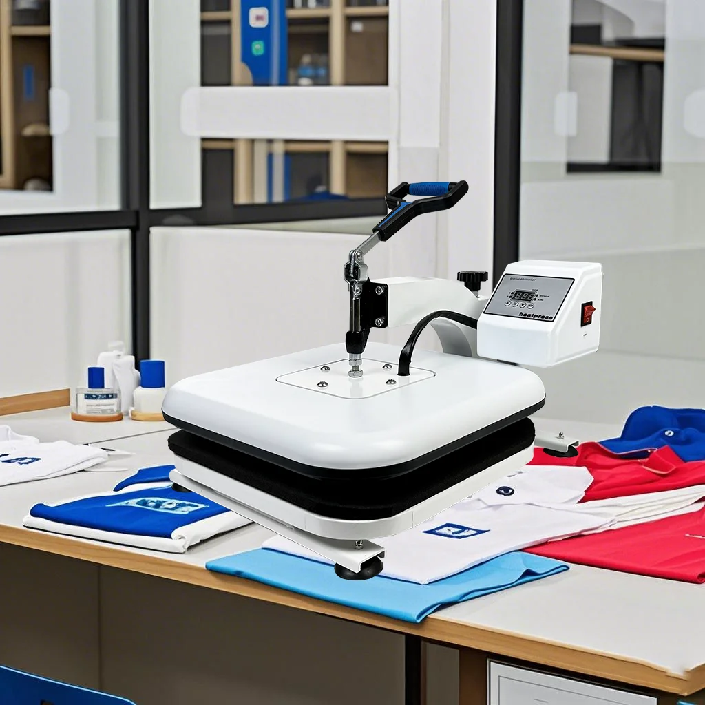 Premium 38x38cm Swing Away Sublimation Heat Press  Intense T-Shirt Pattern Transfer  Professional  Grade Imprinting