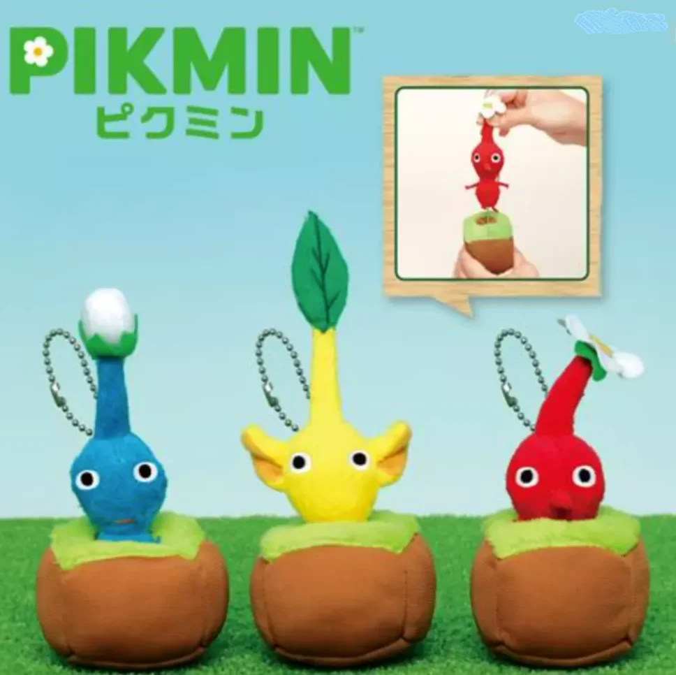 New Cute Game PIKMIN Plush Key Chain For Girls Boys Kids Children Toys