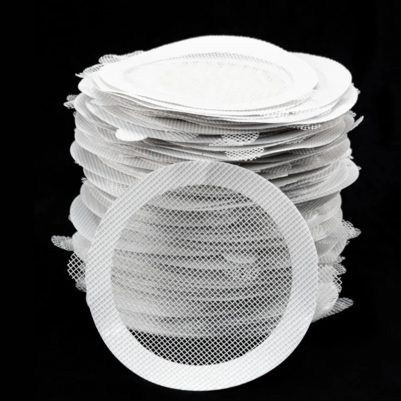 20pcs Disposable Shower Drain Hair Catcher Cover Bathroom Sewer Sink Drain Hair Strainer Stopper Bathtubs Mesh Filter Sticker