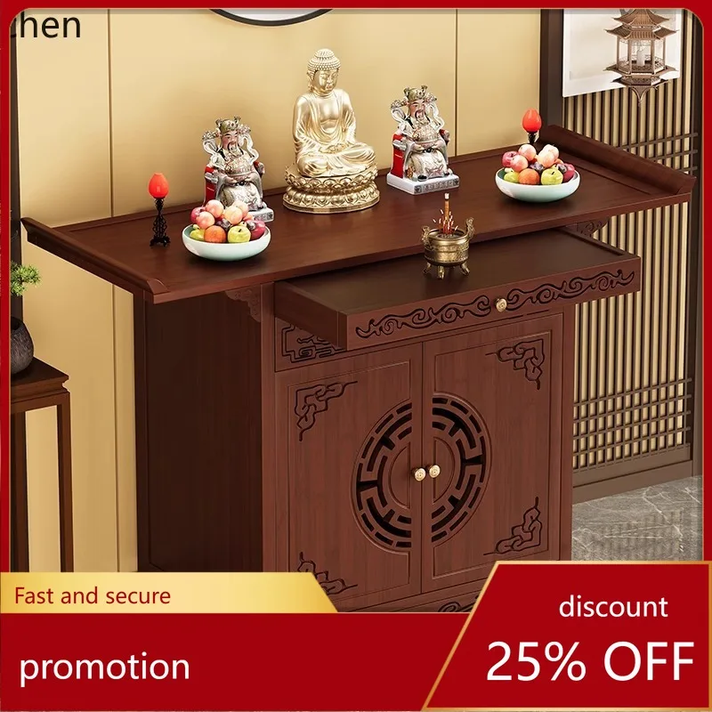 

HT Altar Incense Table for Home Use, Buddhist Shrine Worship Table, Worship Altar Cabinet