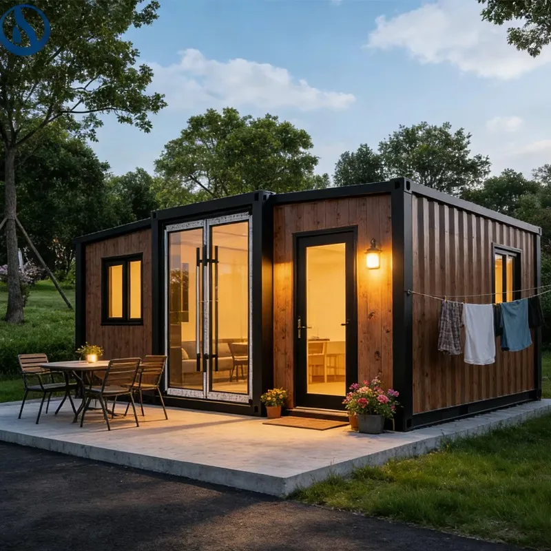Modular Container House Back Yard 20ft 40ft Folding Room Expandable Container House 2 3 Bedrooms Tiny Home Prefabricated House