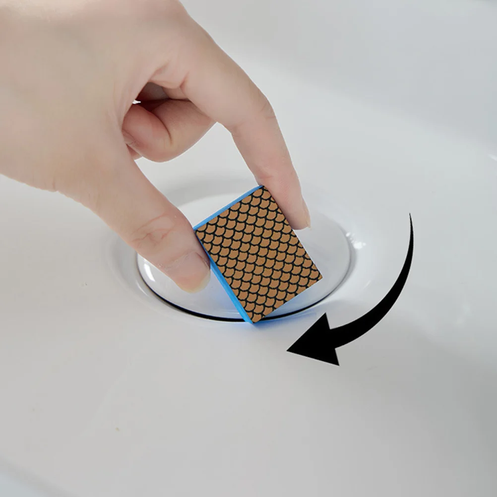 

2Pcs Glass Cleaner Emery Sponge Durable Cleaning Tool for Kitchen Bathroom Mirror Pan Counter Emery Sponge Cleaning Tool