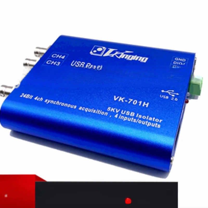 VK701H+ 24-bit Isolated USB Data Acquisition Card with IEPE Precision 400K