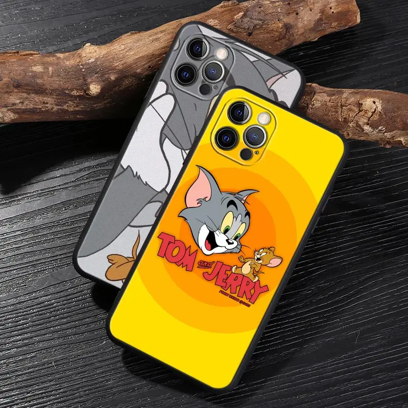 Case For iPhone 17 16 15 14 13 12 11 Pro Max Plus Back Cover J-Jerrys Mouse T-Toms Cat For iPhone 17 Pro 17E Air 16e Soft Funda view 4