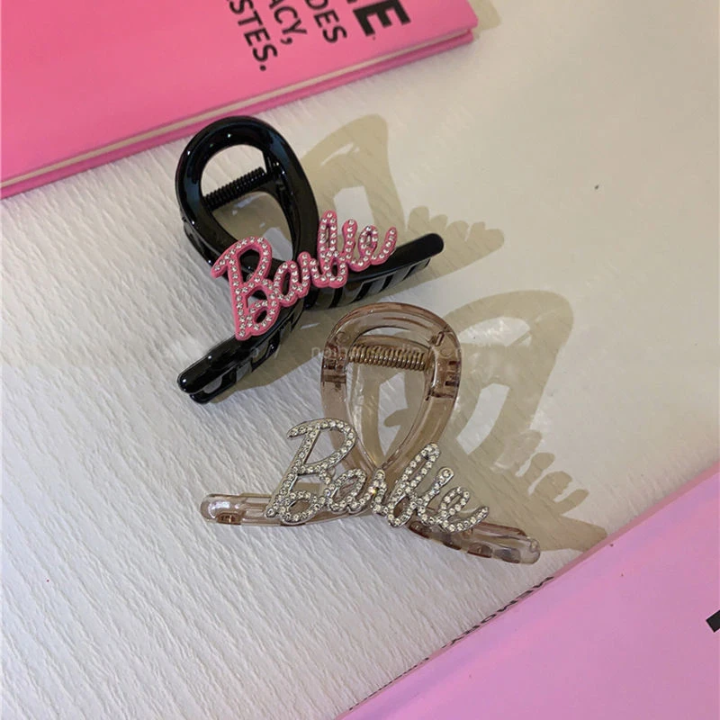 Barbie Hair Claws Kawaii Trendy Movie Hair Decoration Y2K Style Stylish Hair Clips Cute Sweet Retro Fashion Girls Gift Lovely