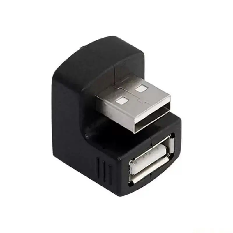 M5TD U Shaped Bend USB2.0 Extension Adapter Durability ABS Construction USB2.0 Angled Connectors Highly speed Data Transfer