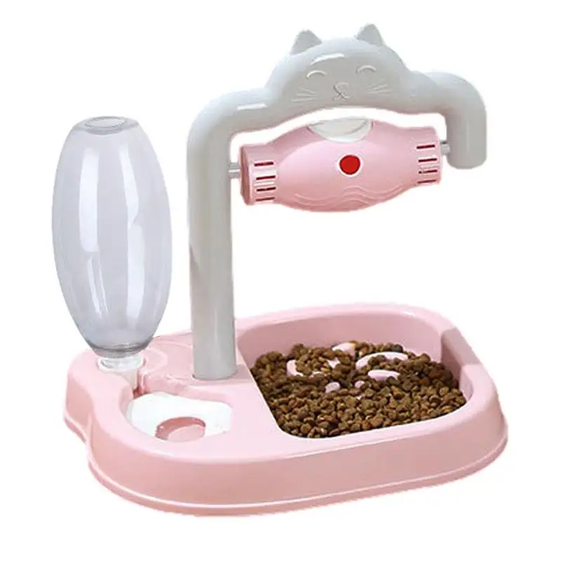 Cat Food Slow Feeder Cat Food Dispenser Pet Feeder Water Dispenser Easy To Clean Pet Feeding Tool Dog Slow Feeder Feeding Bowls