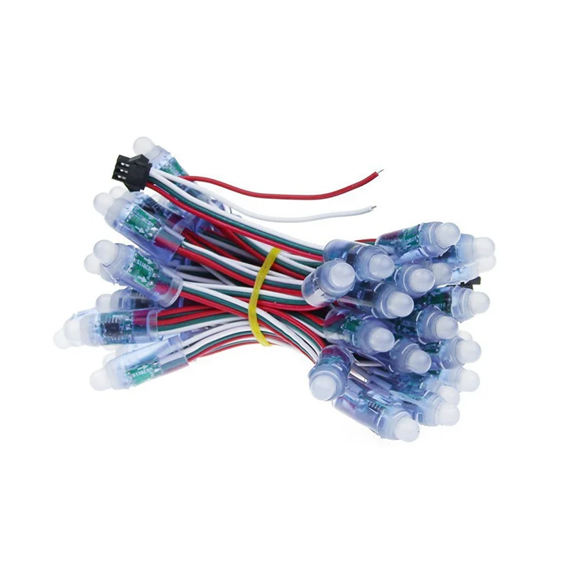 2000Pcs 12Mm WS2811 Full Color LED Pixel Light Module DC5V IP68 Waterproof RGB 2811 1903 IC Digital LED Christmas Light-New