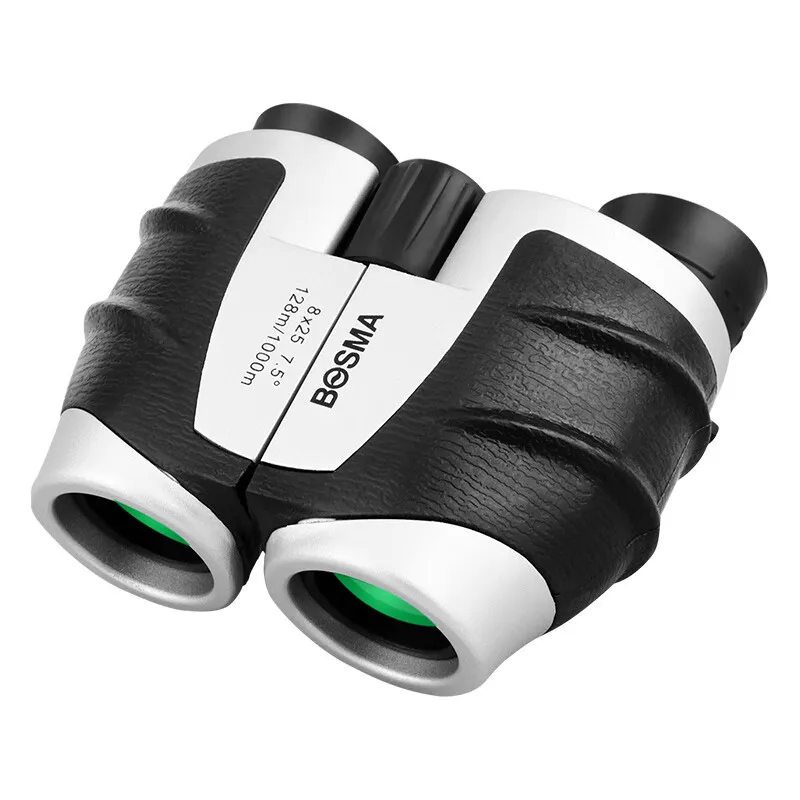 Professional Binoculars 8x25 BAK4 Prism High Powered Binocular Portable Hunting Telescope Pocket Scope for Sports Living