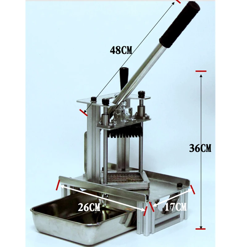 Jz Commercial Potato Cutter French Fries Slicer Potato Chips Maker Vegetable Fruit Dicer Cutting Machine For Blade Optional