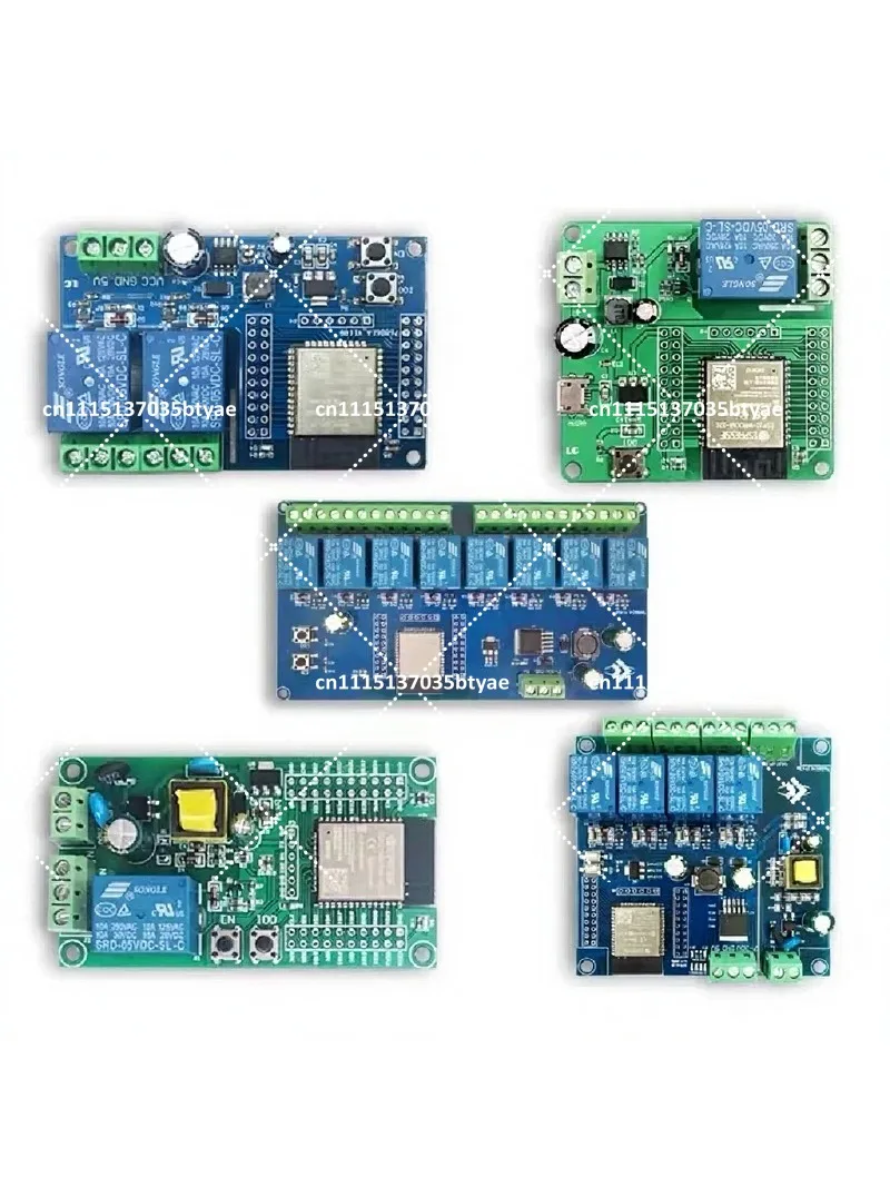 ESP32 WiFi Bluetooth BLE Relay Module 1/2/4/8 Channel AC90-250V DC5-30V Development Board with WROOM-32E