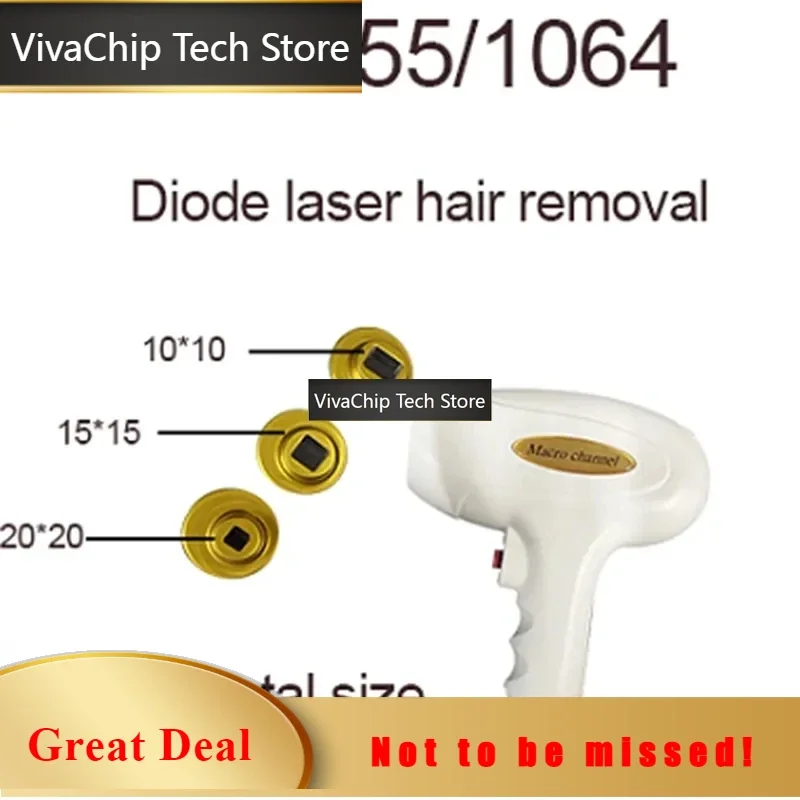 VivaCT755nm 808nm 1064nm diode laser hair removal handle of diode laser hair removal beauty salon equipment