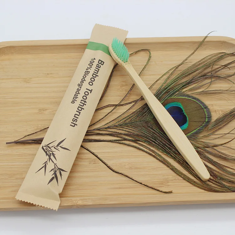 50/100 Stuks Aanpasbare Logo Borstelharen Bamboe Tandenborstel Milieuvriendelijke Houten Tandenborstels Reizen Tandenverzorging Gereedschap voor Volwassenen