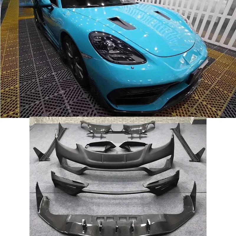 

Carbon Fiber FRP Front Lip Rear Diffuser Spoiler Side Skirts Air Vents For 718