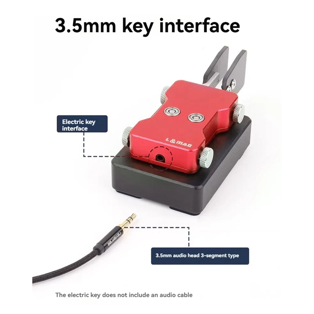 

Тренировочный ключ Морзе B49C, двухклавишный автоматический CW-ключ, 3,5 мм, для коротковолнового радиотелеграфного оборудования