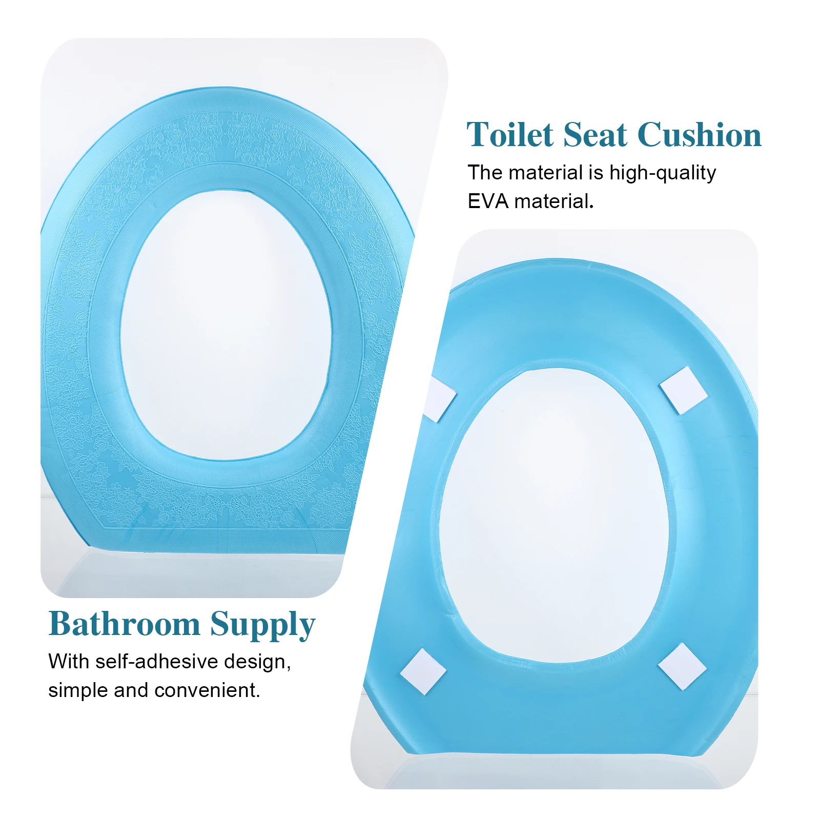 

EVA Thickened Toilet Seat Pad Waterproof Breathable Non Slip Design Summer Home Vacation Travel Toilet Mat Cover