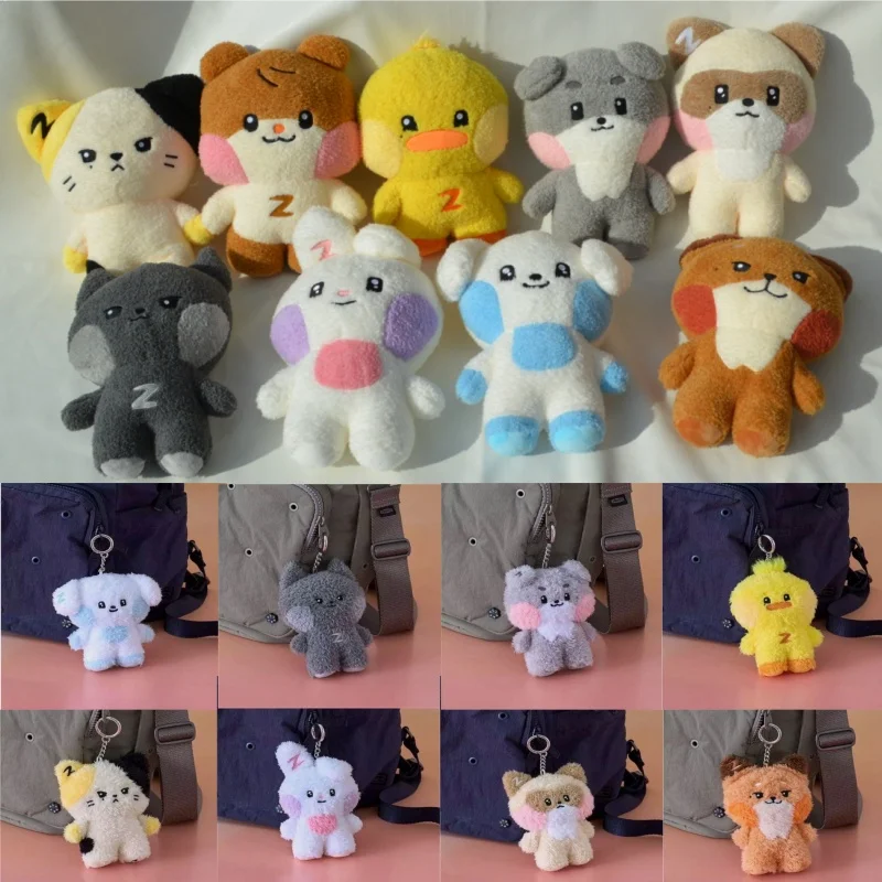 

Kpop ZB1 Doll Keychain 12CM Zeroni Cartoon Cute Plush Doll Pendant Bag Accessories Key Ring ZhangHao HanBin Ricky Fans Gift