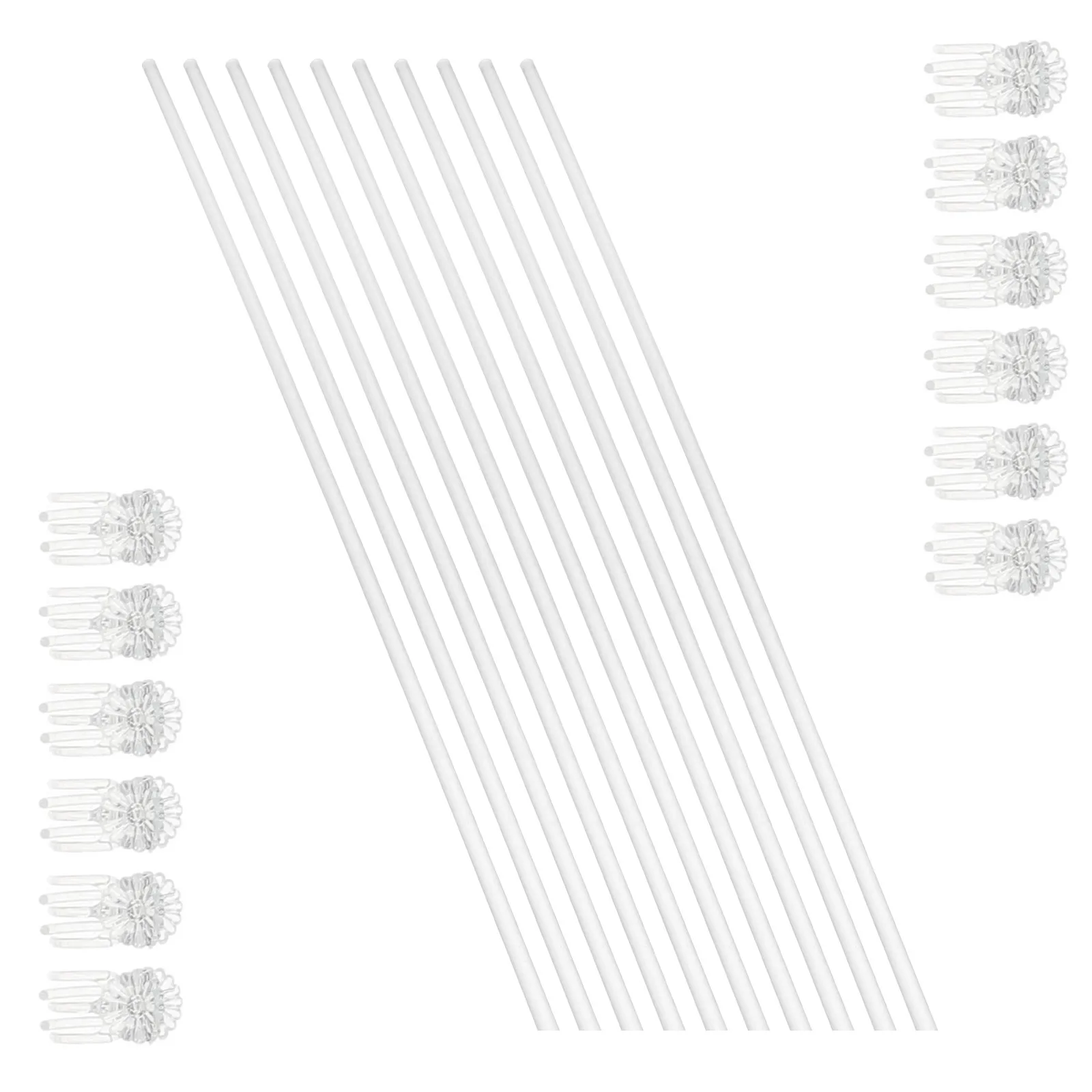 

Acrylic Plant Stakes Support Frames Clear Durable Anti Warp Bend Garden Accessory Decorative Pole Climbing Rack