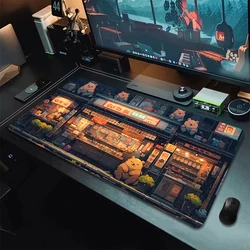 Tapis de souris d'ordinateur Gamer, Polymères de bureau, Esthétique japonaise, Accessoires de bureau, Armoire PC, Sous-clavier, Grand tapis de jeu, média