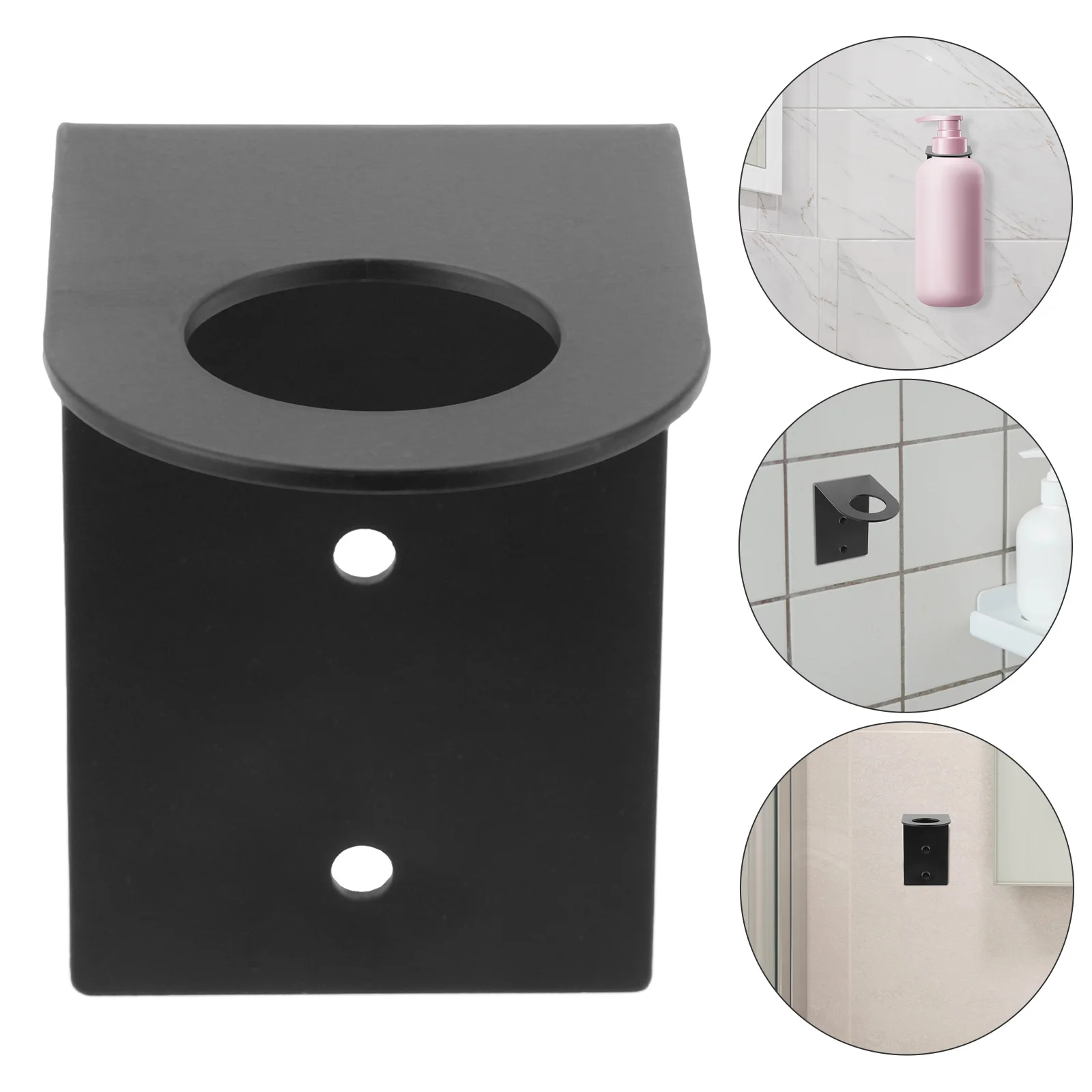 

Bathroom Soap Dispenser Holder Shower Bottle Wall Mount Lotion Shelf Shampoo Anticaida Bracket Kitchen