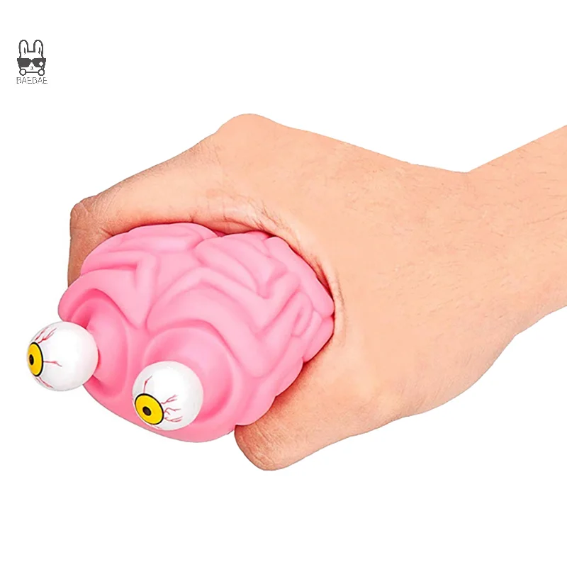 Anti Stress Flippy Brain Squishy Eye Popping Squeeze Fidget Toy Cool Stuff Kids ADHD Autism Anxiety Relief Toy For Kids Adult