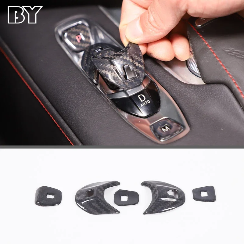 

Real Carbon Fiber For Chevrolet Corvette C8 Z51 Z06 2020-2023 Car Central Control Mode Button Sticker Car Interior Accessories