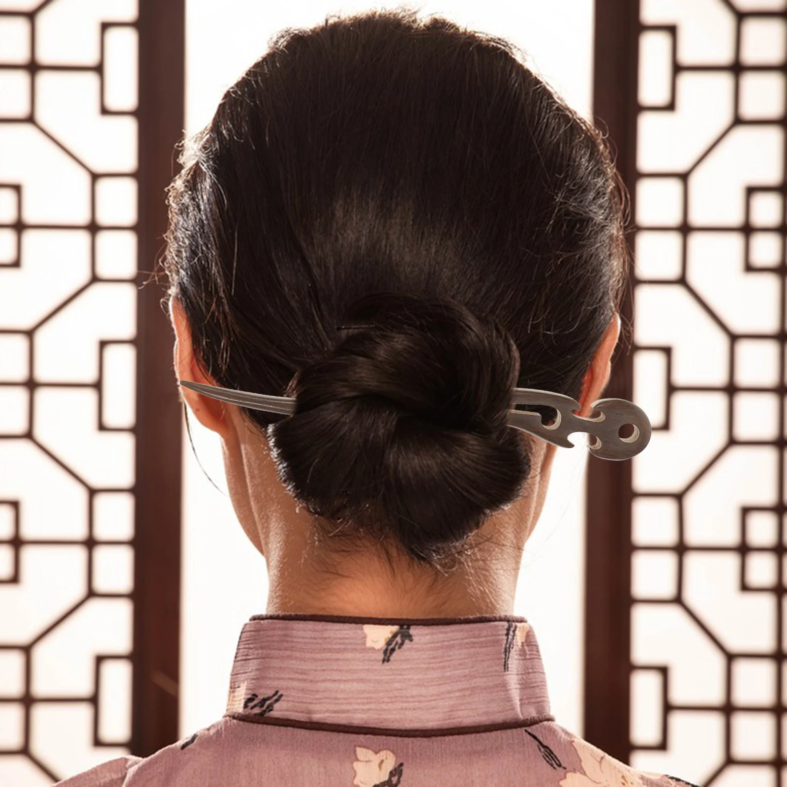 

Wooden Hairpins made Ebony Hair Accessories Durable Retro Design Women Headwear Wedding Party Accessories Hair Tools