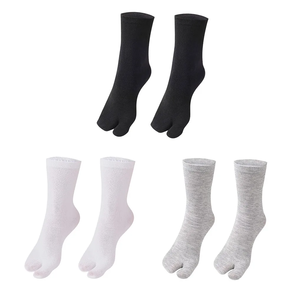 Unisex Flip Flop Sandal Sock Polyester Toe Separation Socks Washable Two Finger Socks Sweaty Hallux Valgus Appliance Accessories